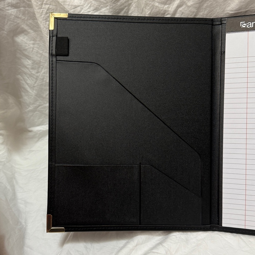 Samsill Classic Collection Business Portfolio - Black Document Organizer Folder - Picture 4 of 15